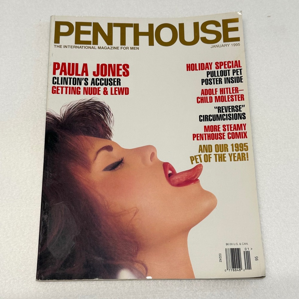 Penthouse Magazine January 1995 Paula Jones Pet of the Year Good Vintage 90s